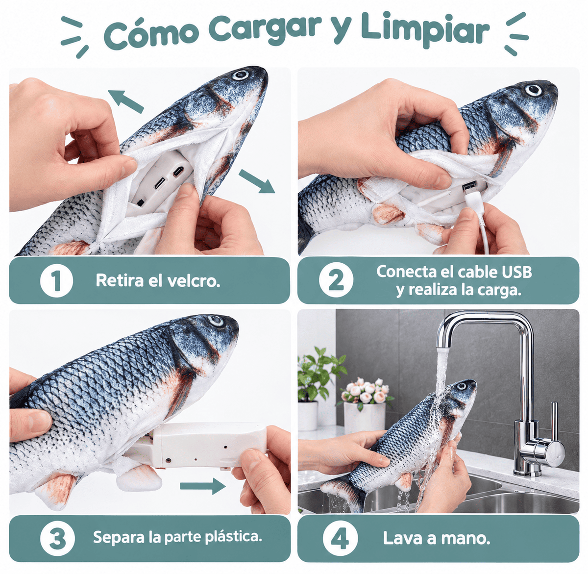 juguete de pez para gatos diseño sorpresa Astralis ®