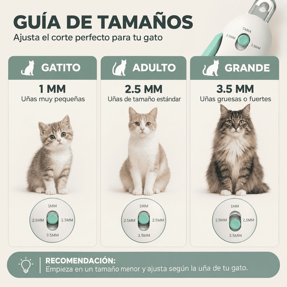 Corta uñas para gatos con Regalo Astralis®